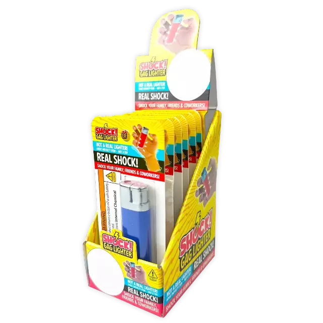 Practical Joke Gag Shock Lighter - 6 Pieces Per Retail Ready Display 23396