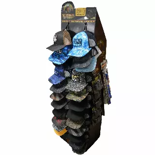 Trucker Hat Ball Cap Assortment Floor Display - 72 Pieces Per Retail Ready Display Kit 88404