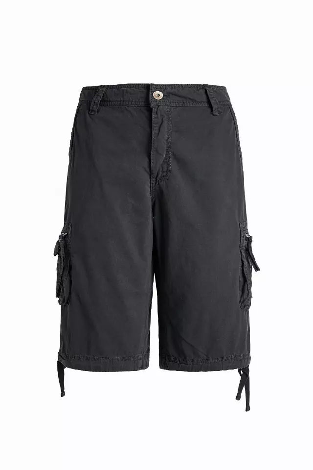 Men's Twil 8 Pocket 100% Cotton Cargo Short- Style #MP413- $10.90/Unit — 30-38 (WHOLESALE ONLY) / Dark Grey