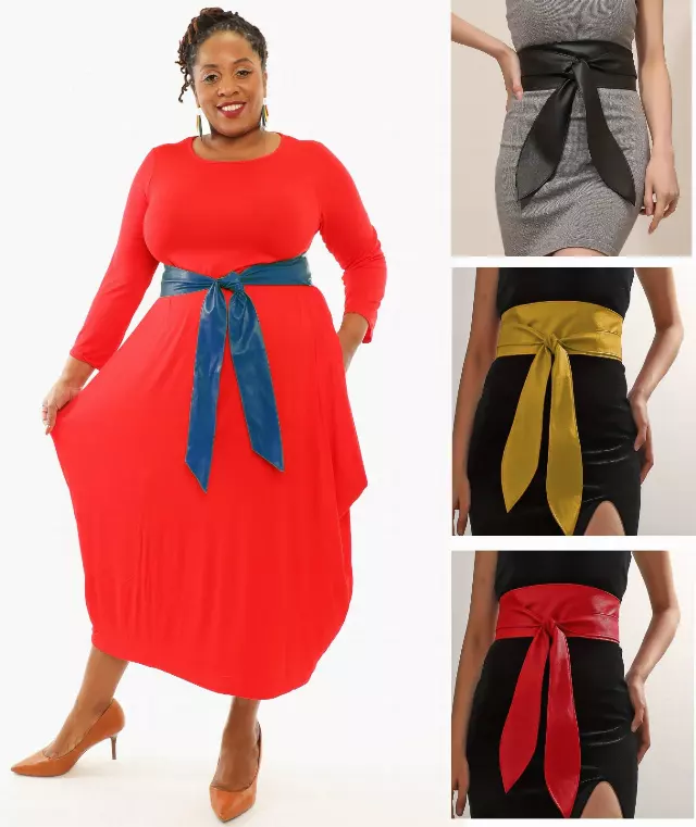 CHH-22155 - Elegant Women's Classic Wide Belt Solid Color - ($5 Each Belt) Assorted 12 Colors
