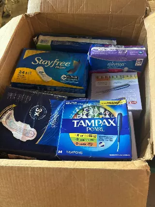 Feminine Products Assortment, Tampons & Pads, New, Bulk Buy