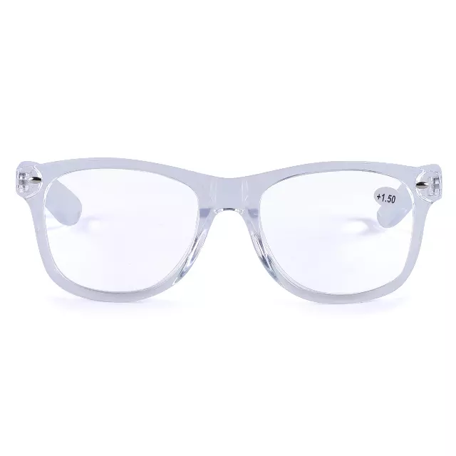 Unisex Wayfarer Style Reading Glasses in Tortoise Shell & Solid Colors RJ060 — +3.75