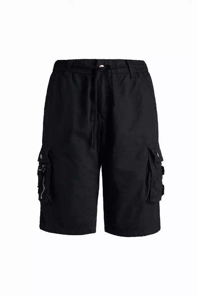 Men's Twill Cargo Shorts -Style #MP414- $10.90/Unit - 24 PCS - PLEASE SEE DESCRIPTION — Black