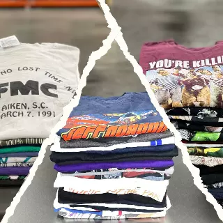 Pick 3 Custom 50lb T-Shirt Bale — Nascar / Vintage Graphics / TV / Movies