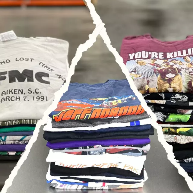 Pick 3 Custom 50lb T-Shirt Bale — Nascar / Vintage Graphics / TV / Movies