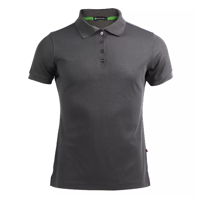 Women's Solid Pique Sport Polo Shirt - Style #LS06-$7.90/Unit - 24 PCS/CASE - PLEASE SEE DESCRIPTION — Silver Grey