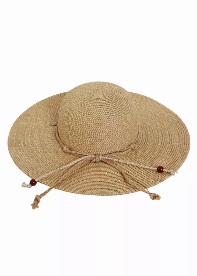Max Studio Beaded Straw Floppy — TOAST