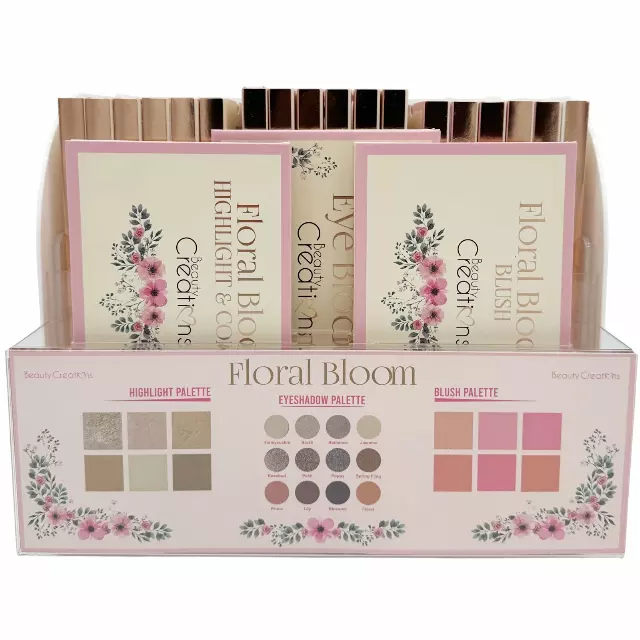 Beauty Creations Floral Bloom Palette - Wholesale Display 18 Units + 3 Tester (FB-PT)