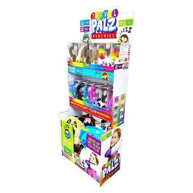 Plush Headphones W/ Pillows Floor Display 24 Pieces Per Retail Ready Display Kit 88393