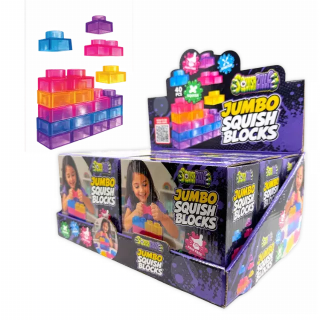 Fun Doh™ SquishZilla™ Large Squish Blocks - 6 Pieces Per Retail Ready Display 26870