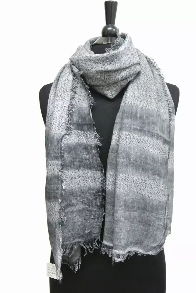 IN303B Stripes Scarf — Silver