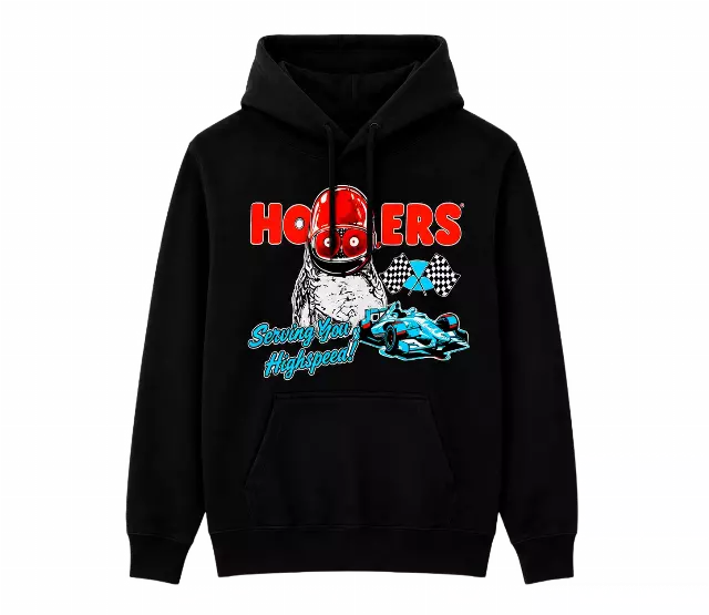 HOOTERS START YOUR ENGINES HOODIE BLACK