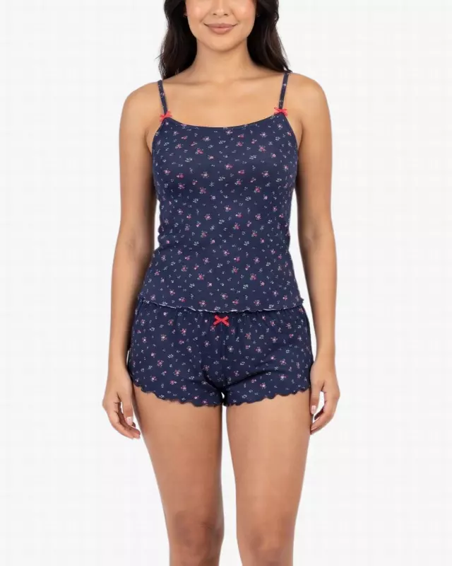 Jen Cami Pajama Set — Navy / S