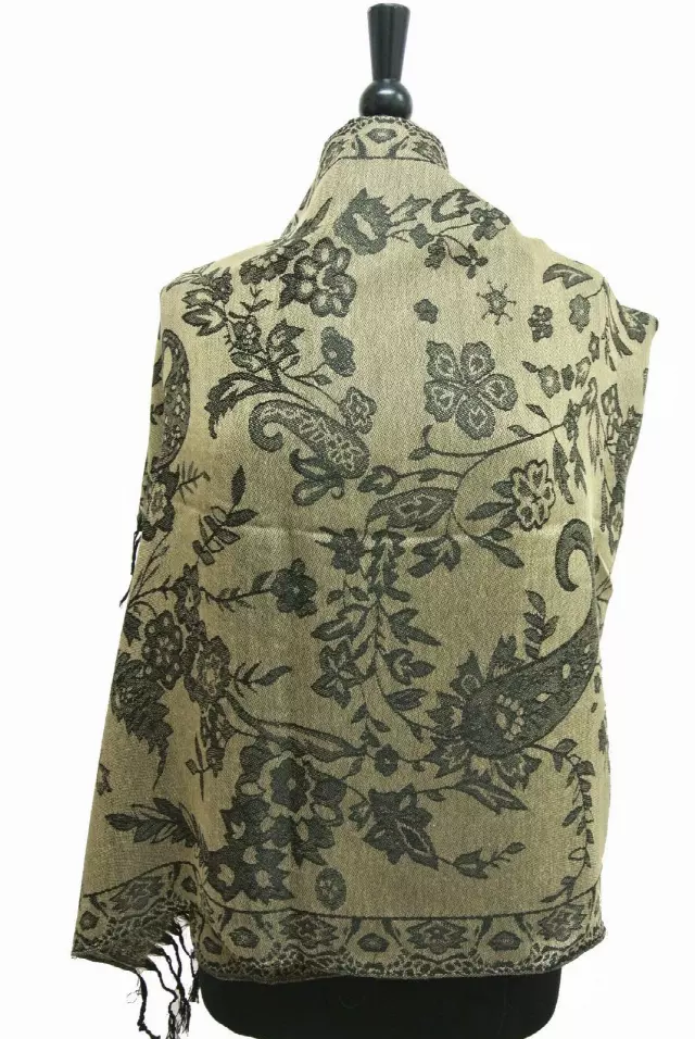 E195 Pattern Pashmina — camel