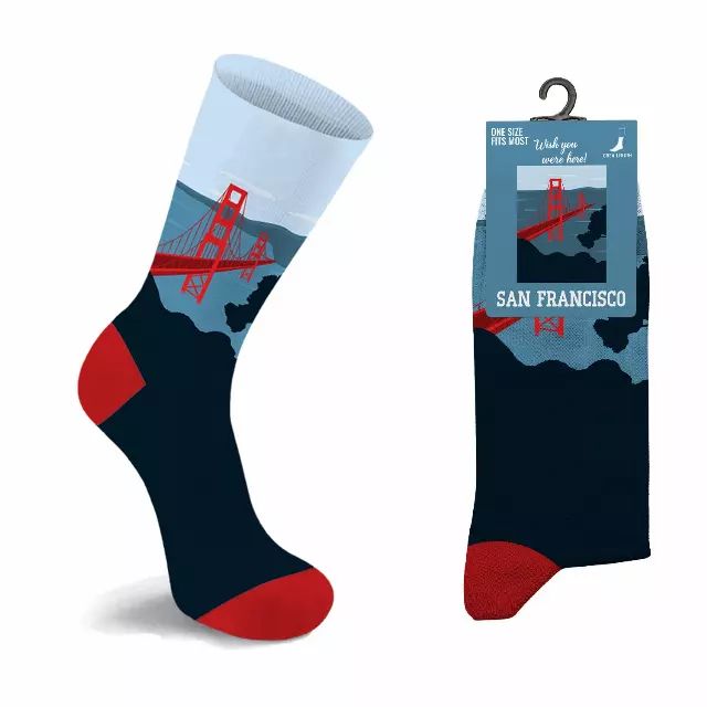 Unisex City Crew Socks – Soft Cotton Blend Everyday Wear — San Francisco