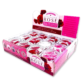 Diamond Real Preserved Rose Keepsake - 12 Pieces Per Retail Ready Display 24712