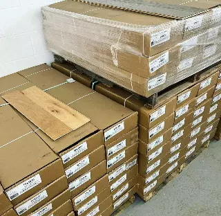 Hardwood Flooring lot · pallets