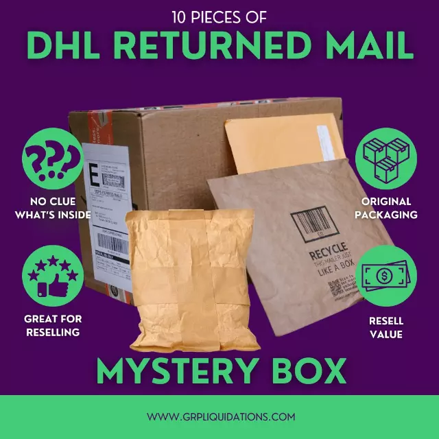 Returned Mail Mystery Box DHL lot · 10 or 20 packages · as is