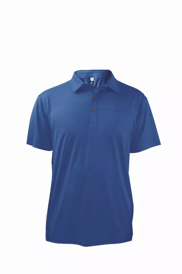 Men's Short Sleeve Polo Shirt BLACK- Style #MS016- $7.90/ Unit MINIMUM 24 PCS - PLEASE SEE DESCRIPTION - S-2XL — Royal