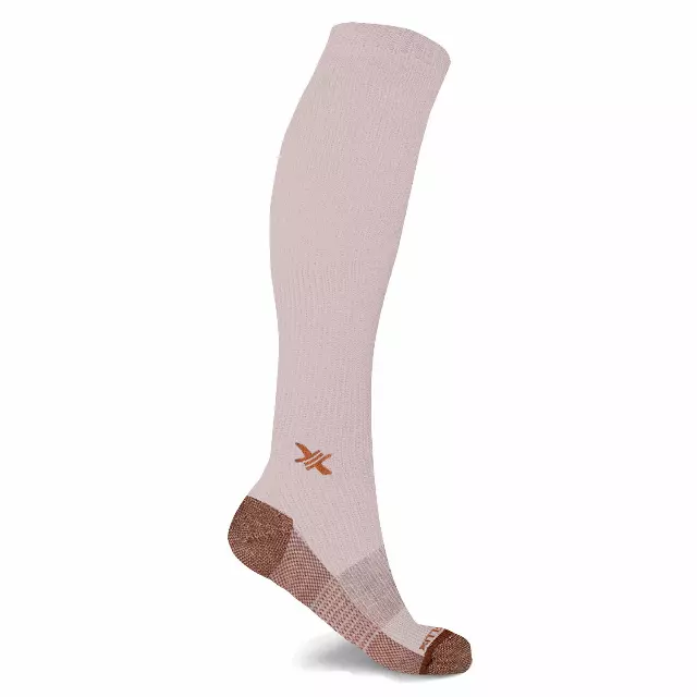 Copper Infused High Performance Compression Socks (1-Pair) — White / Small/Medium