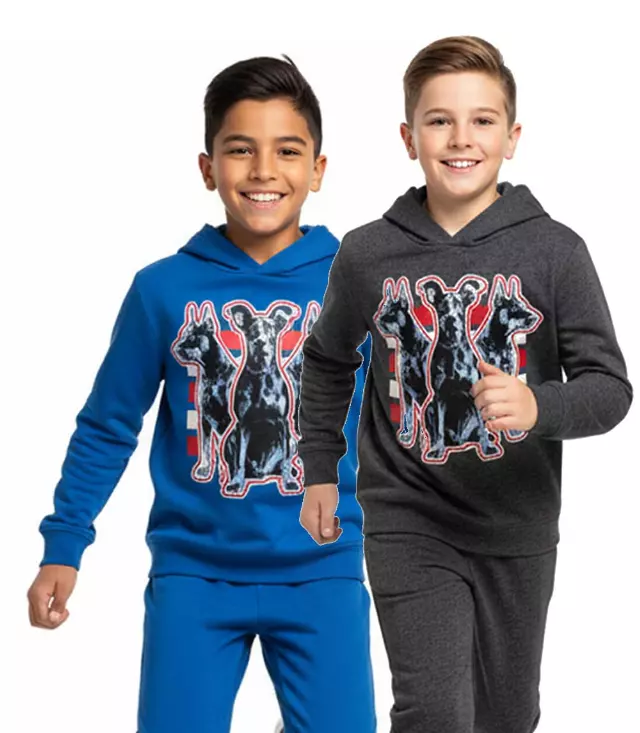 Boys 8-14 Doberman Hoodie & Jogger Set – S1OPE “Big Dog Energy” (Style 8185488)