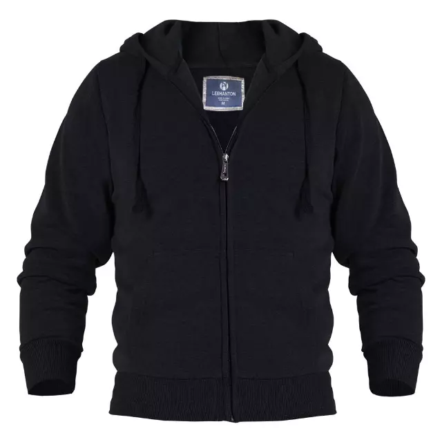 Men's Hoodie Sweatshirt- Style #MFJ101-$7.50/Unit-24PCS/CS - PLEASE SEE DESCRIPTION — Black