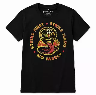 COBRA KAI FIRST HARD DIST T-SHIRT BLACK