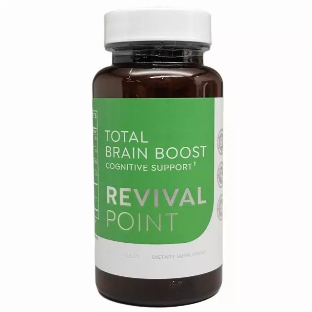 Total Brain Boost Cognitive Support Dietary Supplement by Revival Point 60 ct. 06/25 closeout