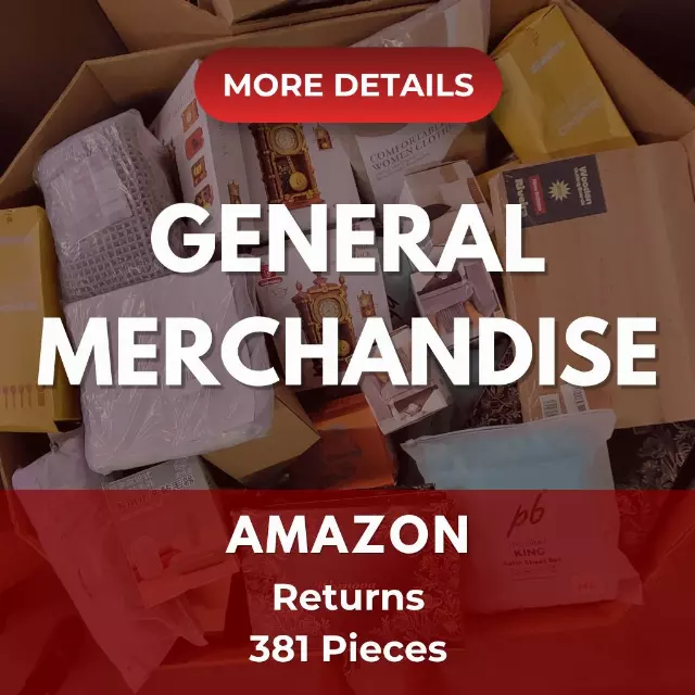 Amazon General Merchandise | Assorted Men's, Women's, Kid's General Merchandise | Returns | 381 Pieces | Pallet #PA-612