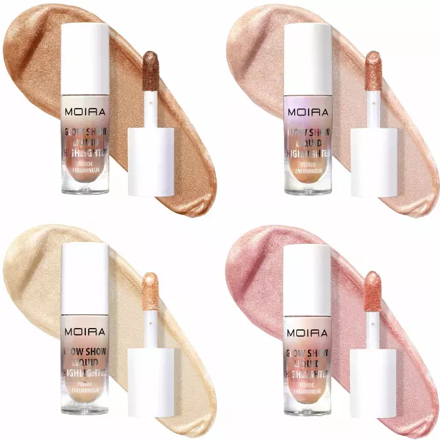Moira Beauty Glow Show Liquid Highlighter Assorted - Wholesale 8 Units (GSLHASS)