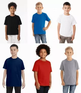 #173-DL Youth Tees Assorted Colors $.75 each (72 Pieces)