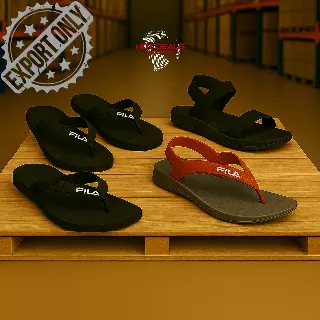 Sandal lot — flip-flops and strap sandals