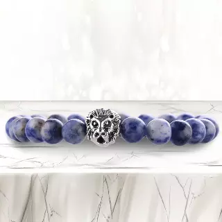 Agate Stone Diffuser Bracelet — Blue