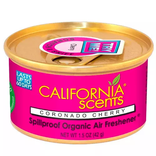 CALIFORNIA SCENTS AIR FRESHENERS 1 CT CHERRY — Case Pack of 144