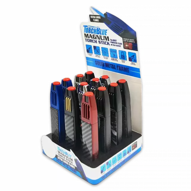 Magnum Zinc Torch Stick Lighter - 12 Pieces Per Retail Ready Display 23755