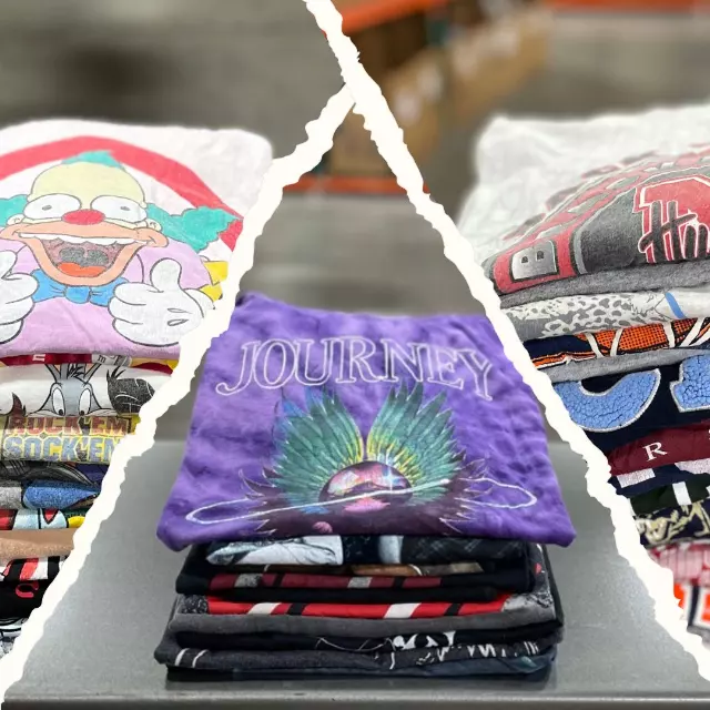 Pick 3 Custom 50lb T-Shirt Bale — Rock / Music / Cartoon / College / University