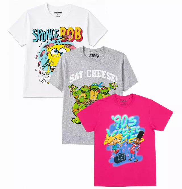 ASSORTED NICKELODEON T-SHIRTS MULTI