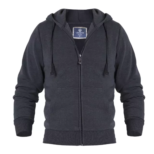 Men's Hoodie Sweatshirt- Style #MFJ101-$7.50/Unit-24PCS/CS - PLEASE SEE DESCRIPTION — Dark Grey