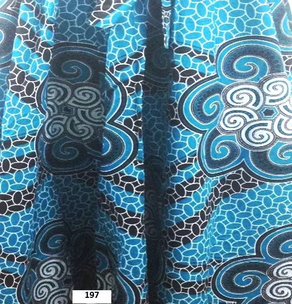 7251 - ANKARA PRINT LONG SLV DRESS (3 PCS PRE-PACK) - ON SALE!! $10 EACH — One Size (4-24) / Print-197