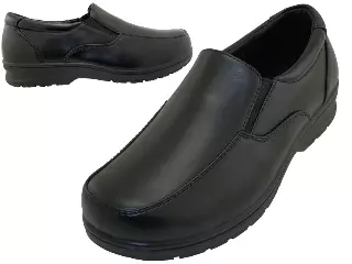 S5007-B - Wholesale Boy's "Easy USA" PU Upper Twin Gore Slip on Dress Shoes & School Shoes