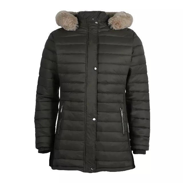 Women’s Three Quarter Length Soft Shell Jacket - Style #LJ325 - $17.50/Unit 12 PC — S-XL (WHOLESALE) / Military Green