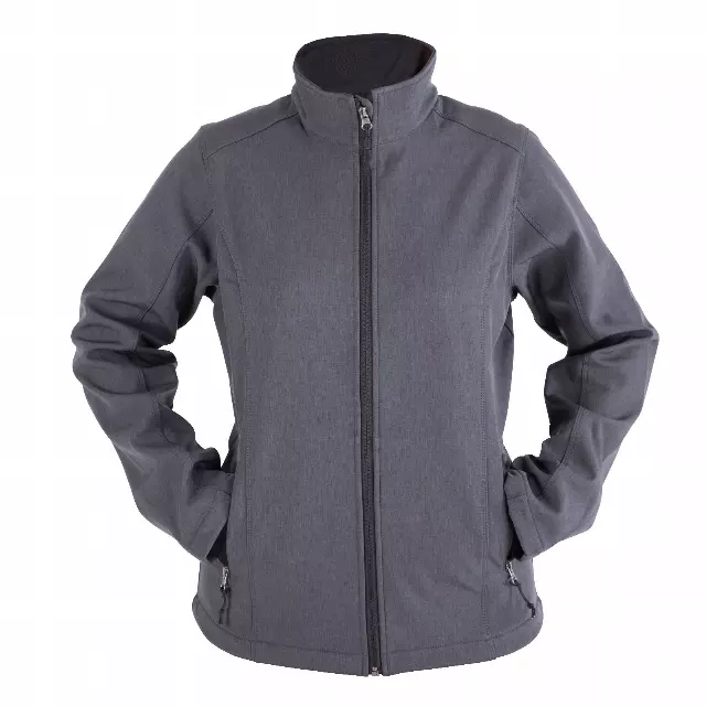 Women's Microfleece Lined Core Soft Shell Jacket - STYLE LFJ154 - $15.00/UNIT - 12PCS/CS - PLEASE SEE DESCRIPTION — Pearl heather Grey