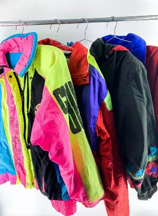 Vintage & Modern Ski Jacket Mix Of 10