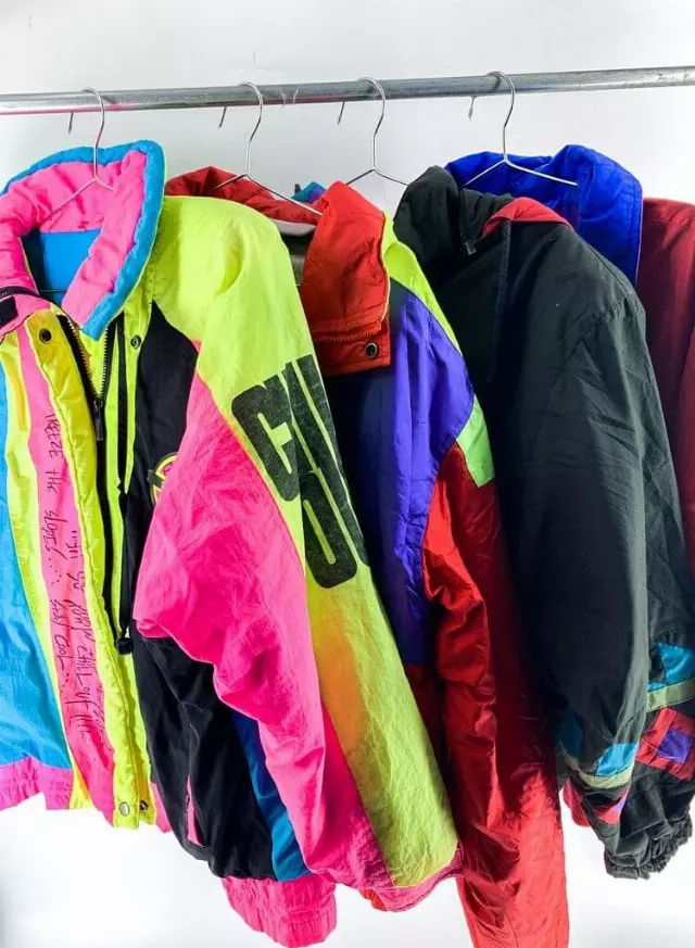 Vintage & Modern Ski Jacket Mix Of 10