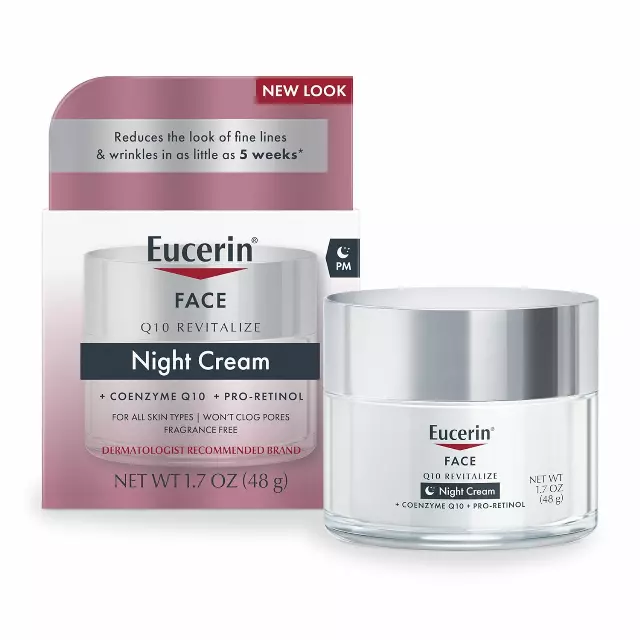 Eucerin Q10 Anti-Wrinkle Night Cream + Pro-Retinol - 1.7 Oz Jar