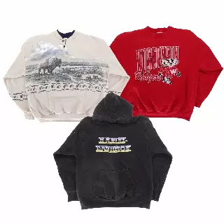 Vintage & Modern Graphic Sweatshirts Mix of 15