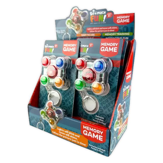 Memory Game Keychain - 6 Pieces Per Retail Ready Display 25936