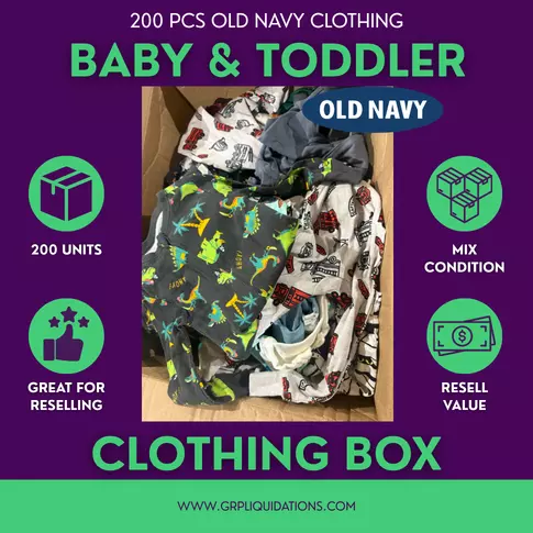 Old Navy Baby and Toddler Clothes lot · 200 pieces · brand new without tags
