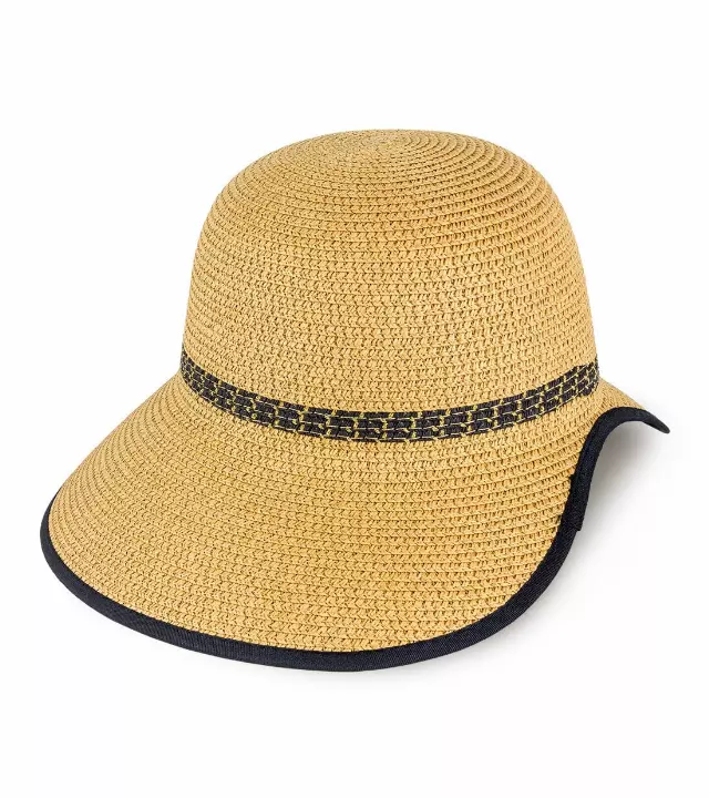 Magid Metallic Crown Band Straw Garden Hat — TOAST