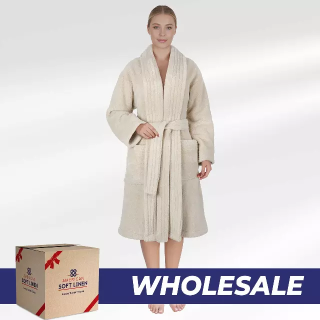 Luxury Women’s Fleece Bathrobe – Ultra Soft, Warm & Lightweight Plush Robe Wholesale